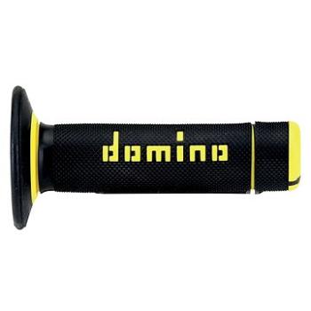 Domino gripy A190 offroad dĺžka 123 + 120 mm, čierno-žlté (M018-128)