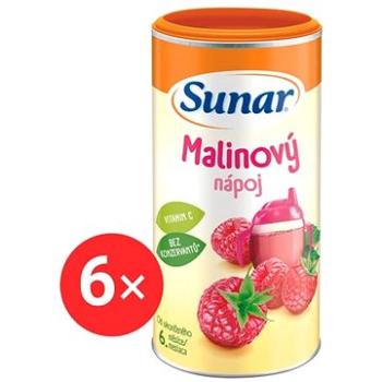 Sunar rozpustný nápoj malinový 6× 200 g (8592084419042)