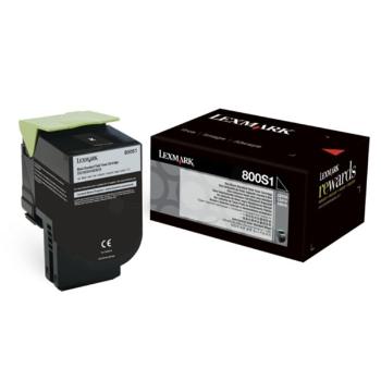 LEXMARK 80C0S10 - originálny toner, čierny, 2500 strán