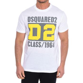 Dsquared  S74GD11-69S23009-100  Tričká s krátkym rukávom Biela