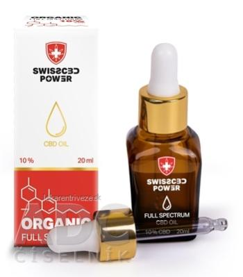 SwissCBDpower Full Spectrum CBD OIL 10% kvapky, olej 1x20 ml