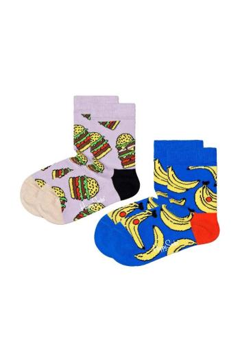 Detské ponožky Happy Socks Kids Lunchtime 2-pak