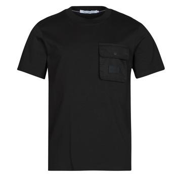 Calvin Klein Jeans  Tričká s krátkym rukávom MIX MEDIA POCKET TEE  Čierna