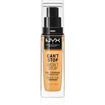 NYX Professional Makeup Can't Stop Won't Stop Full Coverage Foundation vysoko krycí make-up odtieň 13 Golden 30 ml