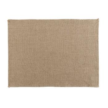 Douceur d intérieur  2 SETS DE TABLE 33 x 45 CM JUTE UNI LENY X2  Prestieranie Kaki