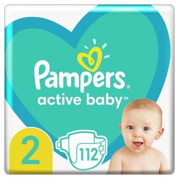 PAMPERS ACTIVE BABY S2 112KS, 4-8KG