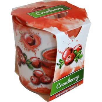 MAKRO - Sviečka v skle Cranberry