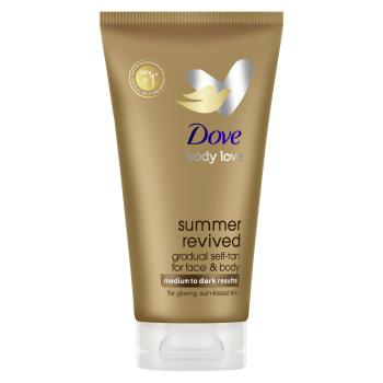 DOVE samoopaľovacie telové a pleťové mlieko Summer revived Medium to dark 75 ml