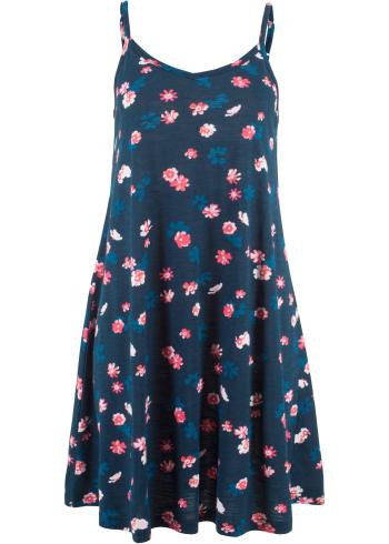 Džersejové šaty s kvetovanou potlačou