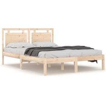 Rám postele masívne drevo 140 × 200 cm, 3105535