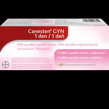 Canesten GYN 1 deň 500 mg, mäkká vaginálna kapsula 1 ks