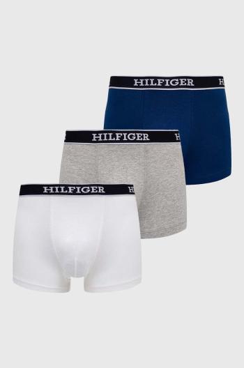 Boxerky Tommy Hilfiger 3-pak pánske, tmavomodrá farba, UM0UM03185