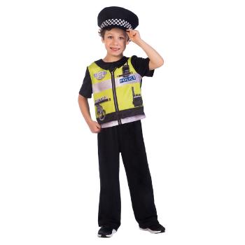 Amscan Detský kostým - Policajt s vestou Veľkosť - deti: XL