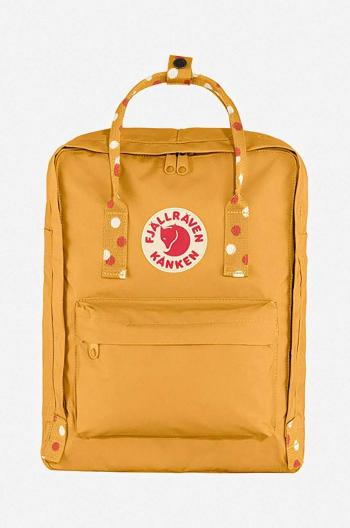 Ruksak Fjallraven Kanken F23510.160.916-160, žltá farba, veľký, s nášivkou