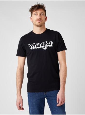 Tričká s krátkym rukávom pre mužov Wrangler - čierna