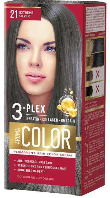 Aroma Color Farba na vlasy - extrémne striebro č.21