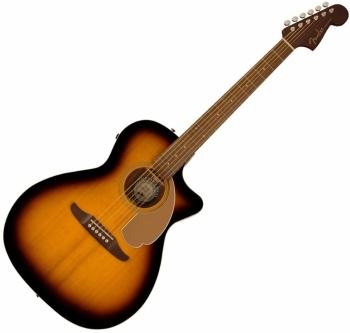 Fender Newporter Player Sunburst Elektroakustická gitara Jumbo