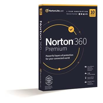 Norton 360 Premium 75GB, 1 používateľ, 10 zariadení, 12 mesiacov (elektronická licencia) (21405766) + ZDARMA Inštalácia na diaľku Alza služby - online instalace