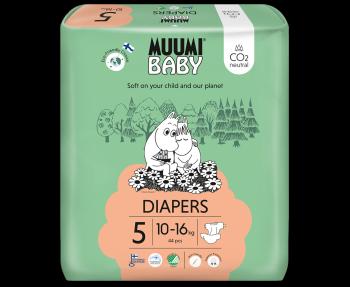 Muumi Baby Plienky jednorázové 5 Maxi+ 10-16 kg, 44 ks