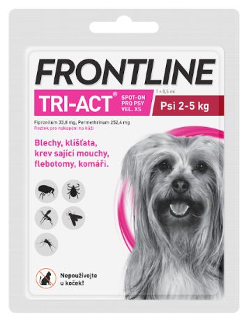 Frontline Tri-Act Spot-On pre psy XS sol 0.5 ml