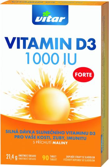 Vitar Vitamín D3 FORTE 1000 IU 90 tabliet