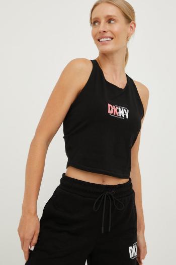 Top Dkny dámsky, čierna farba,