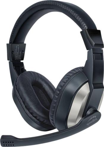 SpeedLink THEBE headset 2x 3,5 mm jack (mic./slu.) káblový cez uši čierna