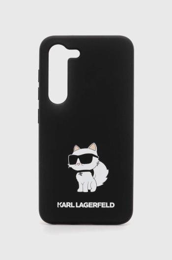 Puzdro na mobil Karl Lagerfeld S23 S911 čierna farba