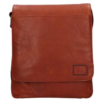 Lagen Pánska kožená crossbody taška 290603 COGNAC