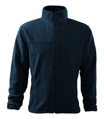MALFINI Pánska fleecová mikina Jacket - Námornícka modrá | S