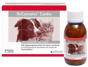 ReConvales Cardio diétne doplnkové krmivo pre psy a mačky 3x90ml