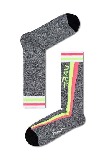 Ponožky Happy Socks pánske, šedá farba