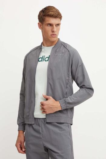 Bunda adidas Originals pánska, šedá farba, prechodná, IZ2112