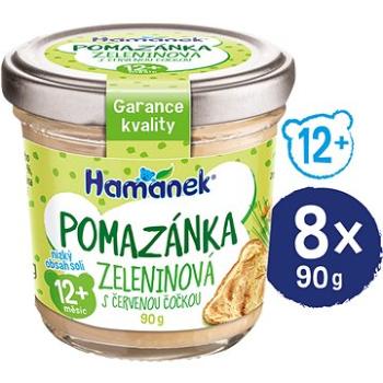 HAMÁNEK zelenina s červenou šošovicou 8× 90 g (18595139796737)