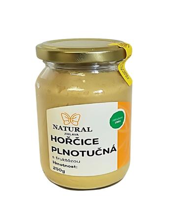 Horčica plnotučná s fruktózou NATURAL JIHLAVA 250 g