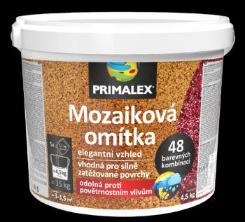 PRIMALEX - Mozaiková omietka mix farieb (I+I+I+A+F) 15 kg (4,5 kg + 5x2,1 kg)