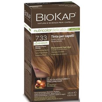 BIOKAP Delicato Rapid Farba na vlasy – 7.33 Blond zlatá pšenica 135 ml (8030243021168)