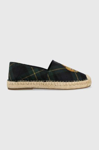 Espadrilky Polo Ralph Lauren Cevio Slip zelená farba, 803893747001