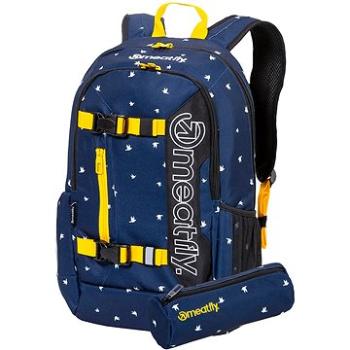 Meatfly Basejumper 6 Backpack, Birds Dark Navy (8590201760329)