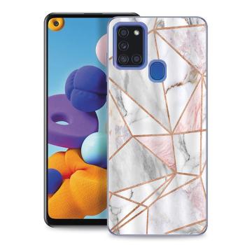 MY ART Ochranný kryt Samsung Galaxy A21s PINK MARBLE (143)