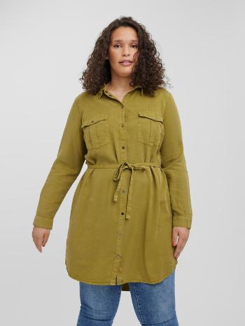 Vero Moda Curve Sille Košeľa Zelená