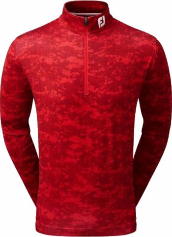 Footjoy Cloud Camo Mens Midlayer Racing Red L