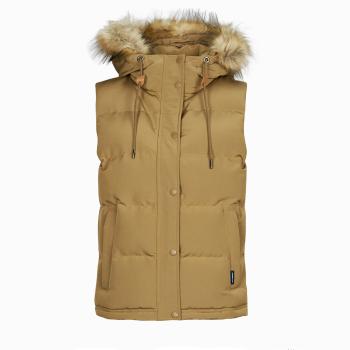 Superdry  VINTAGE EVEREST FAUX FUR GILET  Parky Béžová