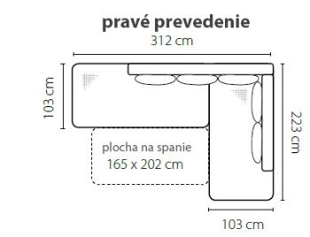 Stagra Rohová sedacia súprava SPLIT Prevedenie: pravé