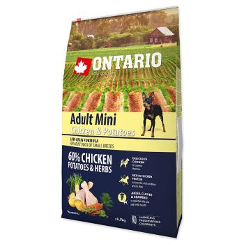 ONTARIO Dog Adult Mini Chicken & Potatoes & Herbs 6,5 kg