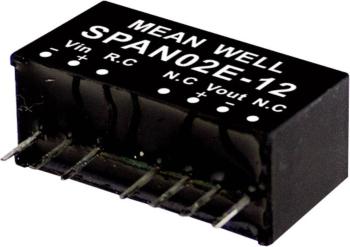 Mean Well SPAN02A-15 DC / DC menič napätia, modul   134 mA 2 W Počet výstupov: 1 x