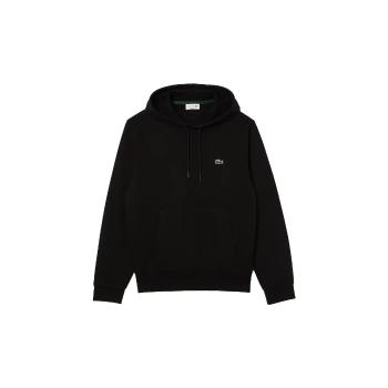 Lacoste  Organic Brushed Cotton Hoodie - Noir  Mikiny Čierna