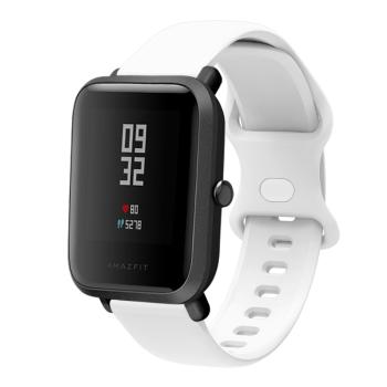 BUTTERFLY Silikónový remienok Xiaomi Amazfit GTS 2 / GTS 2e / GTS 2 Mini 20mm biely