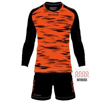 KIT PORTIERE DIFESA ARANCIO FLUO/NERO Tg. XS