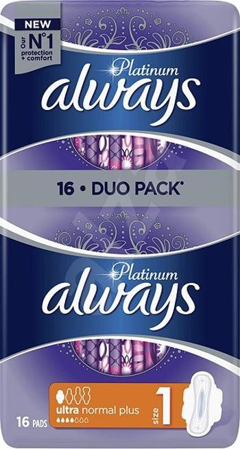 Always Platinum Ultra Normal Duopack Vložky 16 ks